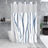 SSCRCUSLY No Hook Shower Curtain with Snap in Liner Set,