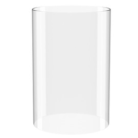 KETELAMP Hurricane Candle Holder - Open Ended Glass, 3" x 8" Bottomless Cylindrical Glass Lamp Shade