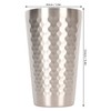 2pcs Stainless Steel Beer Cup 450ML Double Wall Air Insulation