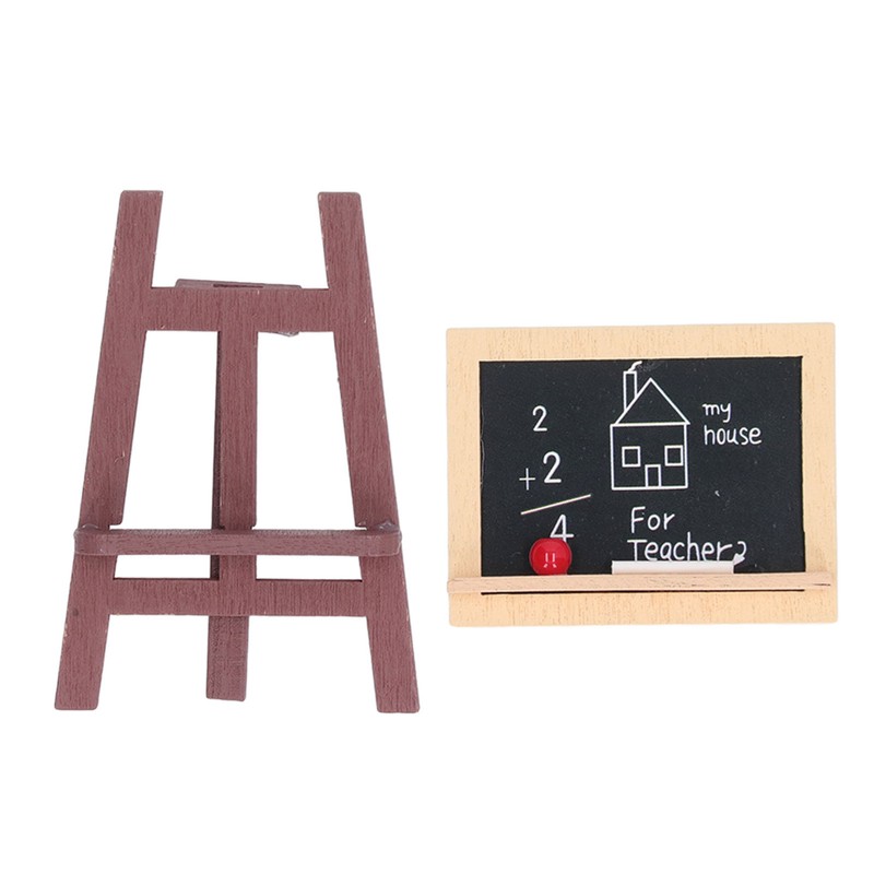 10Pcs Miniature Small Blackboard Easel Realistic Lovely Dollhouse Small Chalkboards