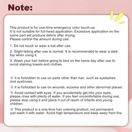Hair Color Stick Temporary Hair Color for Gray Coverage Disposable Sweat-Proof Hair Dye Pen Dye Stick, Touch-Up Comb 2-In-1 Instant With Built-In Comb for Women Men Hairline Shading Pen (Brown)