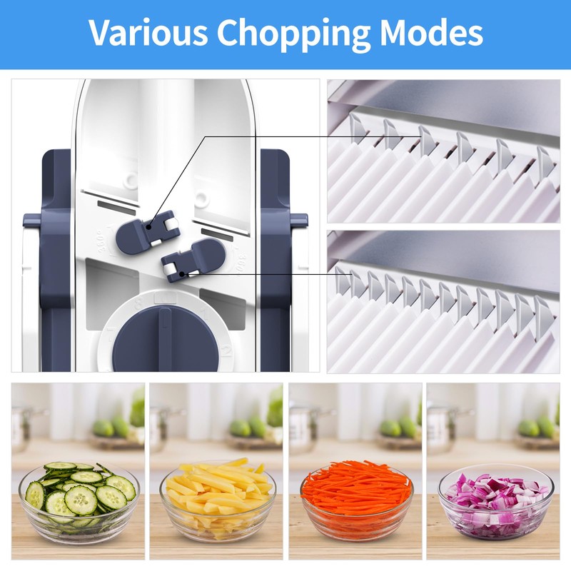 ZTQCSQ [5 in 1] Mandoline Slicer for Kitchen & Safe