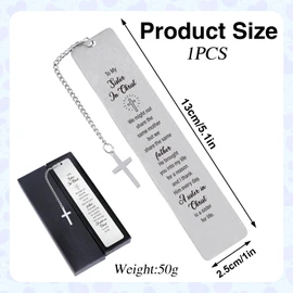 Sisters in Christ Gifts Bookmark - Shejdgart Sisters in Christ Gifts for Women Inspirational Bible Christian Bookmark Gifts for Sisters in Christ Religious Catholic Birthday Baptism Gifts for Friends