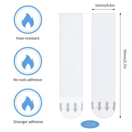 LINXINS Picture Hanging Strips Heavy Duty 24-Pairs(48 Strips) Wall Hanging Strips, Photo Frame Stickers for Wall, Wall Stickers, No Damage Wall Hangers Strips for Frame and Wall Art