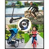KEYSTP 5-Digit Bike Lock Cable, Heavy Duty Resettable Combination Bicycle
