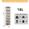 YRCBEHFU 2 Packs Hanging Closet Organizer, 6-Shelf Closet Organizers and