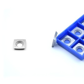 CDBP 15mm Square with 2"Radius Carbide Inserts Cutters 15×15×2.5mm-R50 Replacement for Woodworking Fits SpiralHelical Planer Cutter Head Lathe Turning Tools, 10pcs