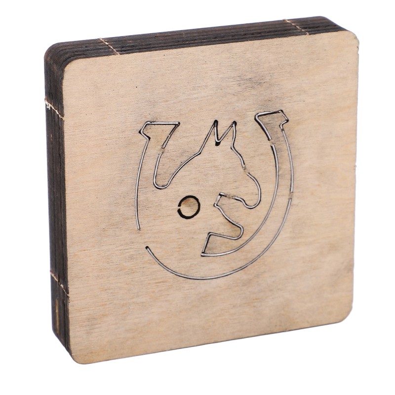 Leather Punching Die Wolf Shaped Alloy Steel and Birch High