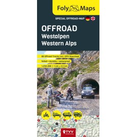 FolyMaps OFFROAD Westalpen 1:250 000: Spezialkarte mit 79 Offroad Pisten