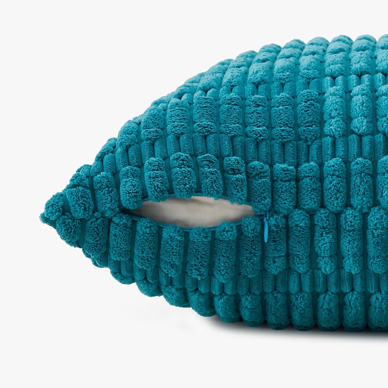 Topfinel Teal Cushion Covers 50cm x 50cm with Invisible Zip