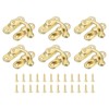 sourcing map 6 Pcs Vintage Lock Clasp, 37 x 42mm
