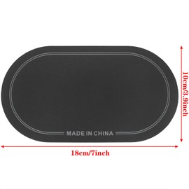 safycaby 2 PCS Bass Drum Double Pedal Patch Self-Adhesive Bass Drum Pedal Sticker Kick Drum Patch for Kick Drum Percussion Accessories (Black)