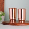 ANCIENTIMPEX Pure Copper Tumbler Set of 2 for Ayurveda Health