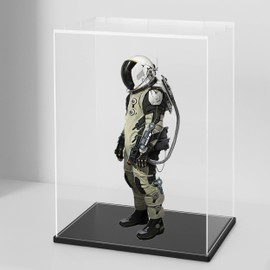 HOPEME 8x12 Inch Acrylic Trophy Case, Clear Acrylic Case for 11’’ Tall Collectibles Display, Alternative Glass Memorabilia Display Case for Action Figures Storage