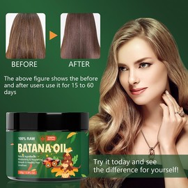Batana Oil for Hair Growth, 100% Natural Pure Nubidoolife and Revitalize for Smooth, Tangle-Free Hair, Batana Hair Mask Hair Growth Prevent Hair Loss for Men & Women