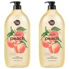 Shower Mate Peach Body Wash Fruit Scent, 1.2kg, 2 Pack