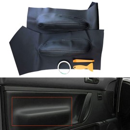 ANTUKO 2Pcs Leather Door Panel Insert Cards Cover Replacement for Beetle 1998-2010 Black