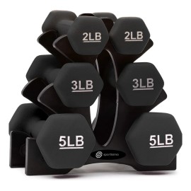 Set 6 Mancuernas Sportisimo De Neopreno Ejercicio 2, 3, 5 Lb