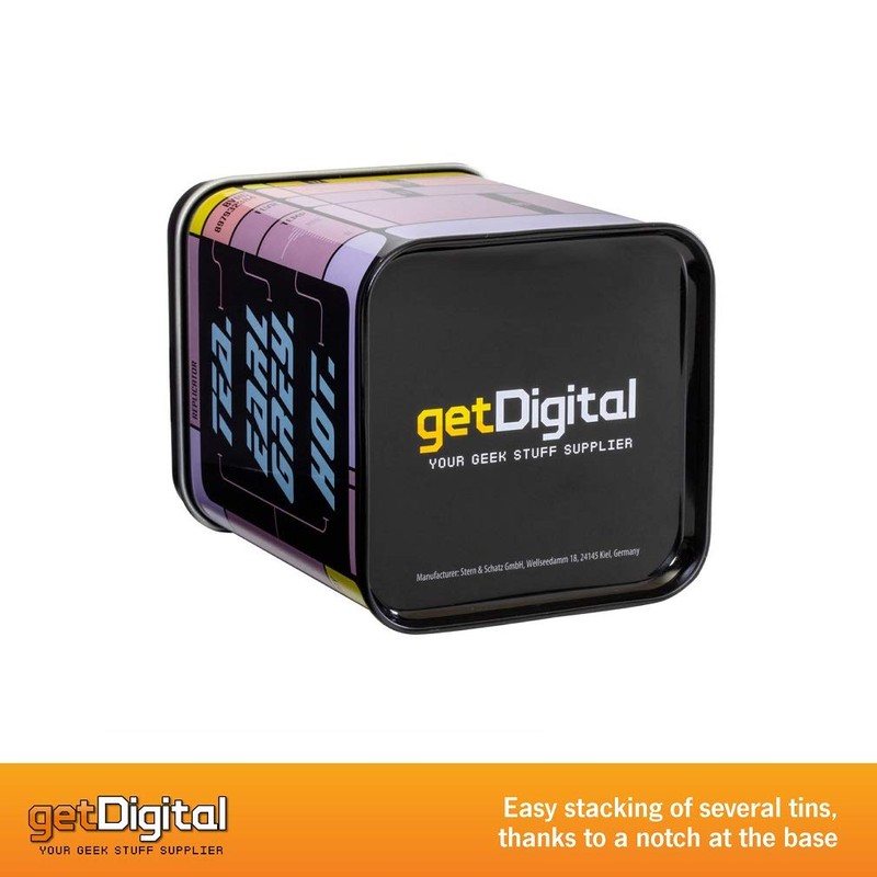 getDigital Tea Tin, Tea. Earl Grey. Hot. - Metal caddy