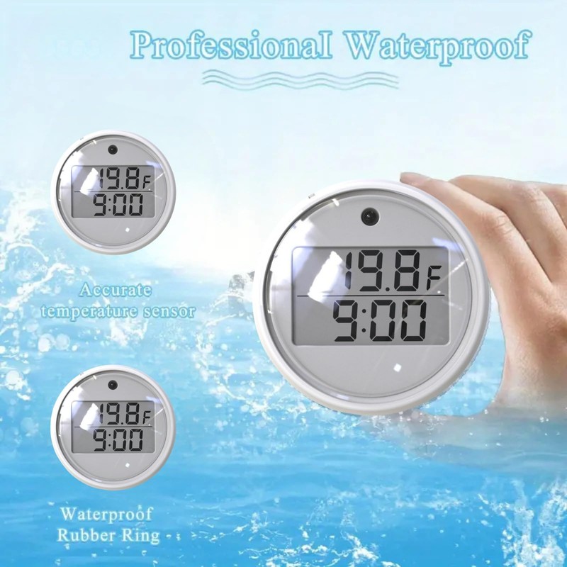 Ice Bath Thermometer Timer,Water Thermometer Timer for Ice Bath,Digital Ice