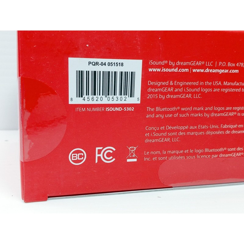 iSound Sonic Waves Bluetooth Speaker With Built-in Microphone NEW