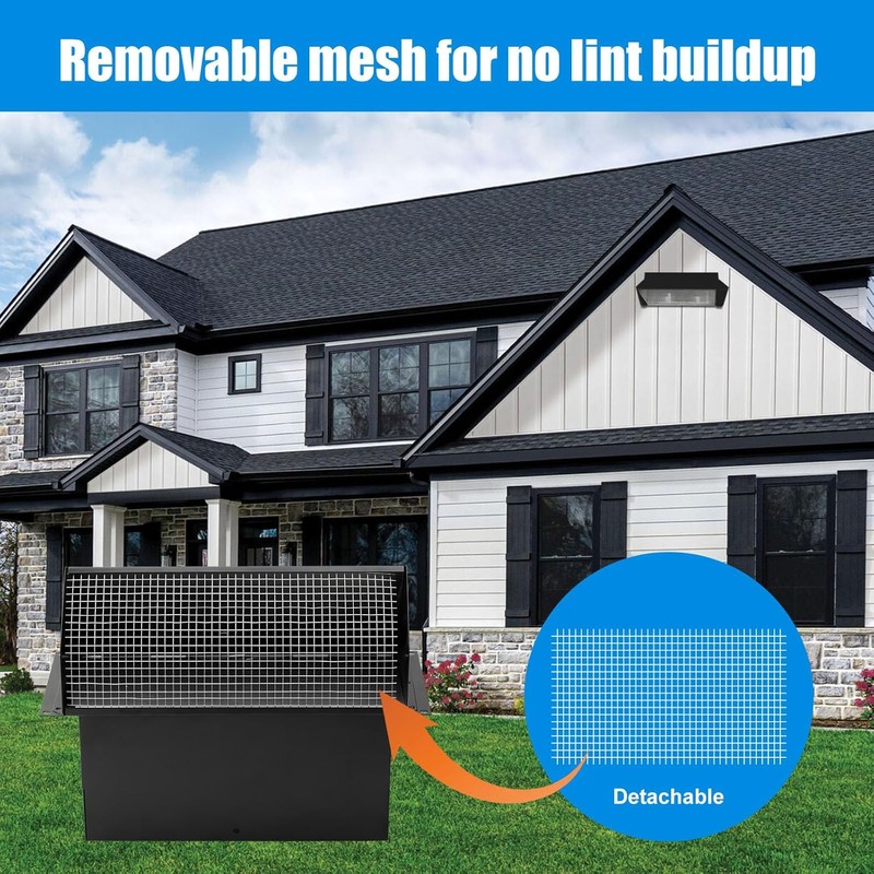 Wosijm Wall Vent Cap for Broan Exhaust Fan ​for Kitchen