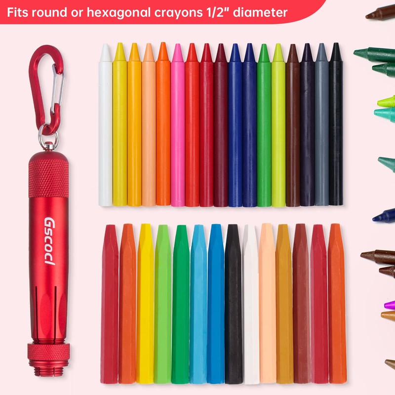 Gscocl Lumber Crayon Holder for 1/2" Round or Hexagonal Crayons,