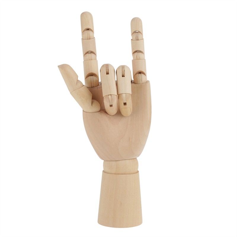 Women Hand Body Artist Model Jointed Articulated Wood Sculpture Mannequin