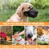 Dog Muzzle, Soft Mesh Dog Mouth Cover with Adjustable Strap