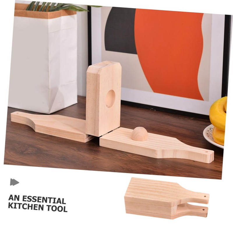 BIUDECO Solid Wood Plantain Masher Plantain Cooking Accessories Shape for