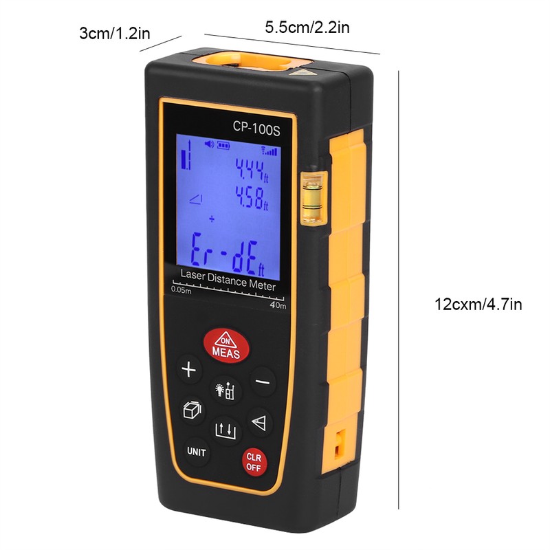 40m LCD Digital Handheld Infrared Instrument Laser Distance Measure Meter