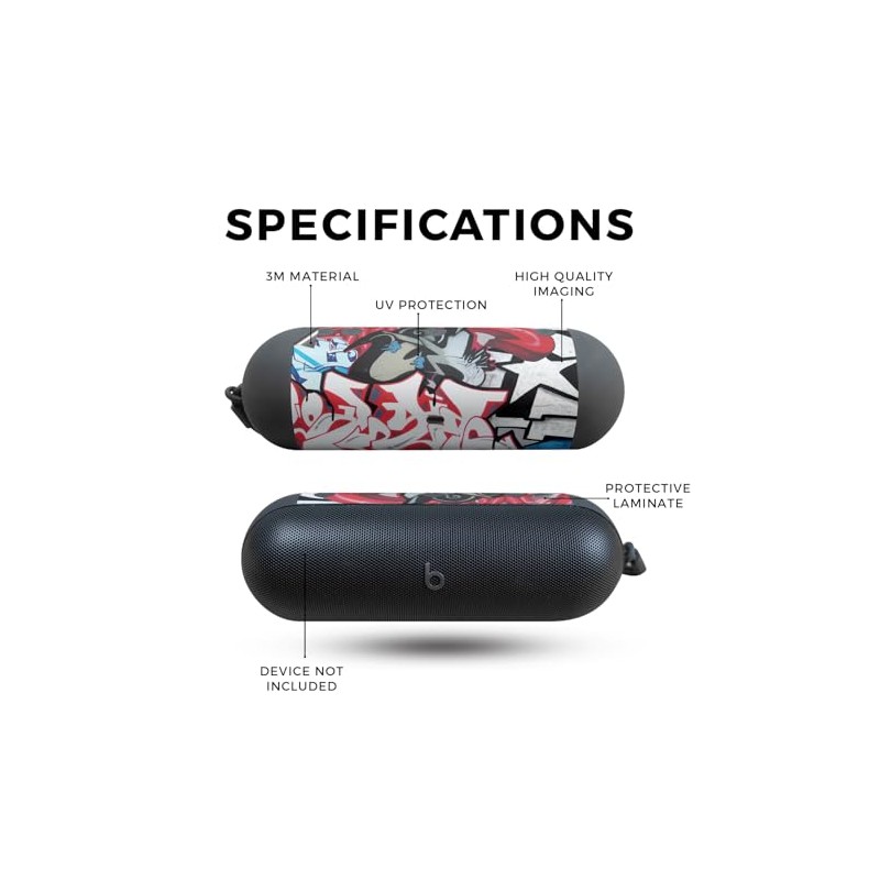 Speaker Skin Compatible with Beats Pill (2024) - Graffiti Mash