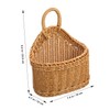 Zerodeko Hanging Garlic Storage Basket Woven Kitchen Organizer for Eggs