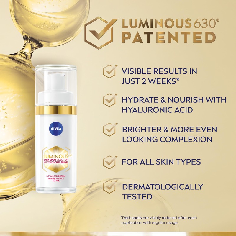 NIVEA LUMINOUS630 Dark Spot Solution Advanced Face Serum for All