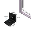 FORRCKY 10Sets 1010, 10 Series Aluminum Extruded Profile Black Connector
