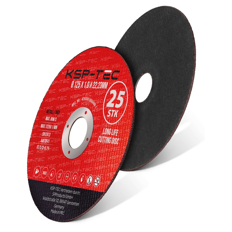 KSP-Tec® │25 Cutting Discs 125 x 1.0 mm [With Protective