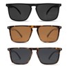 VANLINKER Polarized Square Sunglasses for Men Women Shades with UV