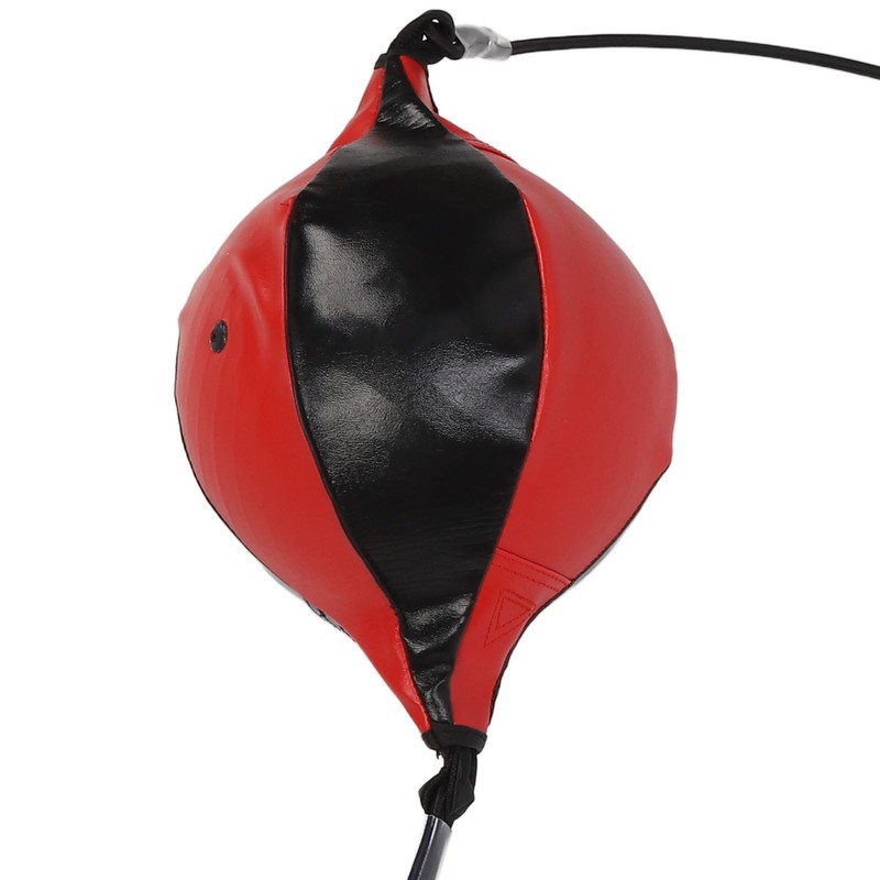 Double End Punching Ball with Adjustable Cord Inflator PU Leather
