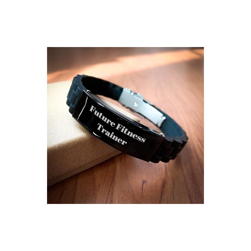 Future Fitness Trainer's Motivational Glide lock Clasp Bracelet - Gifts