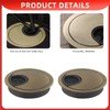 2-Pack 60mm Desk Grommet, Cable Management Plug for Office, Home