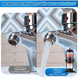 Dreyoo RV Accumulator Tank 1L 125PSI, Pre Pressurized Accumulator Tank with 1/2 MNPT Port Fitting, Flow Control Inner Bladder, Accumulator Expansion Tank Suitable for RV, Boat, Caravan, Travel Trailer