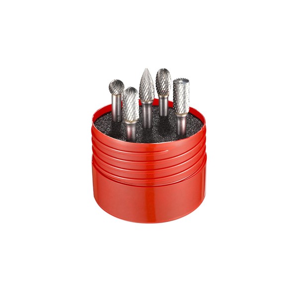 Dormer Rotary Burr Set of 5 Pieces, Various Sizes and