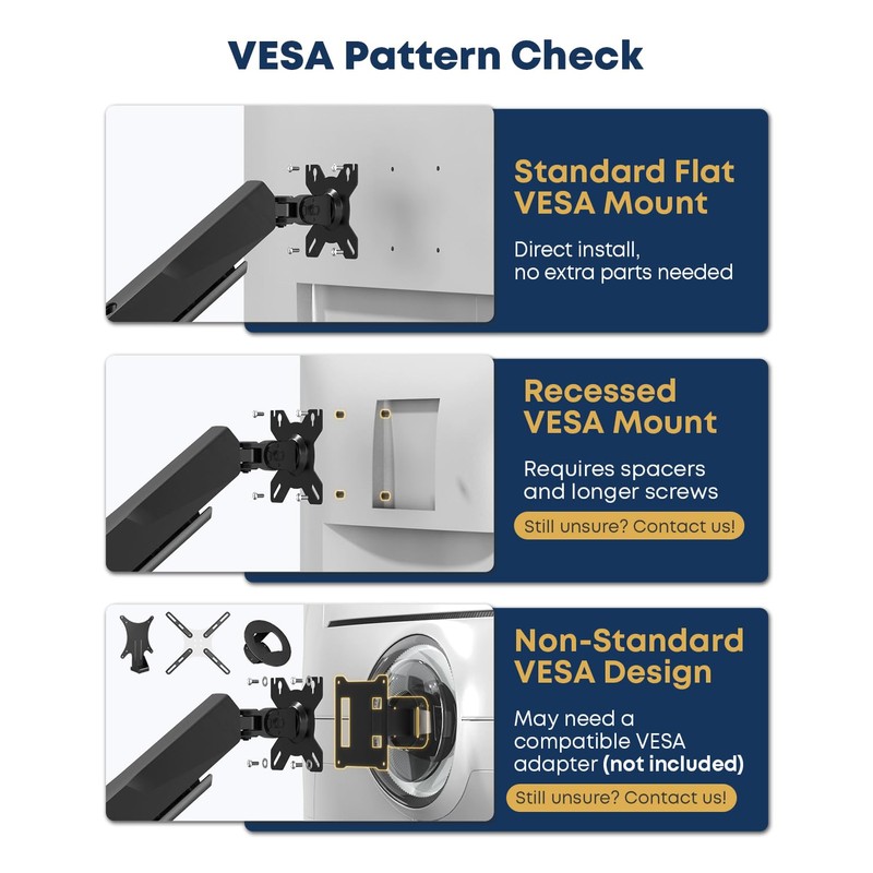 STANDOPIA Vertical Dual Monitor Mount for 17-45 inch Ultrawide Screens