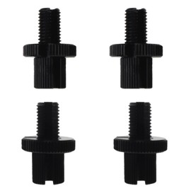 Nihfien 4 PCS M8 Clutch Brake Cable Adjuster Screw,Universal Brake Clutch Cable Line Adjuster Screw Adjusting Nut Bolt with Slotted 8MM for Motorcycle Motorbike Moped Scooter Dirt Bike-Black