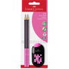 FABER-CASTELL 183587 Grip 2001 Two Tone Pencil with 2 Pencils