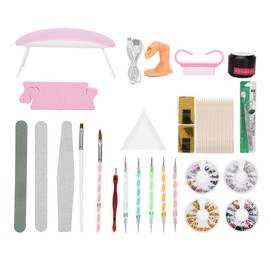 Nail Light Nail Art Dotting Pen Nail Extension Gel Nail Art Tools Kit for Home Nail Salon