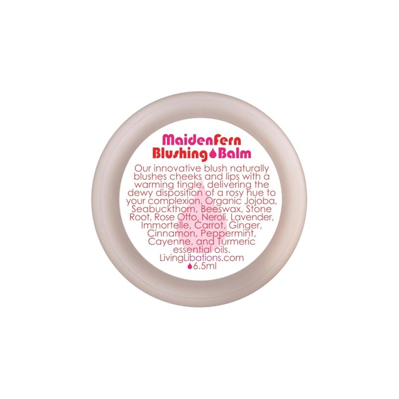 Living Libations - Organic / Wildcrafted Maiden Fern Blushing Balm