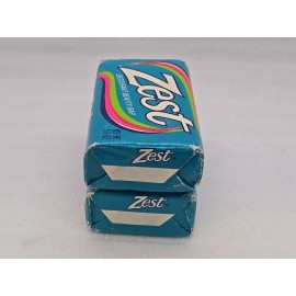 Zest Lot of 2 Vintage Zest Deodorant Beauty Bar 5.5 Oz Bath Size Bar Soap