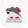 inktastic Being 1 Is Jaw-Some Cute Smiling Shark Newborn Bib