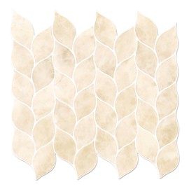 Tilingview 10 Pcs Leaf Design Peel and Stick for Kitchen Backsplash, Premium Self-Adhesive Tiles Wall Stickers (Yellow)